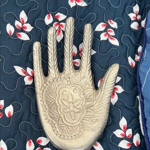 Silver Decorative Hand Tray used like new